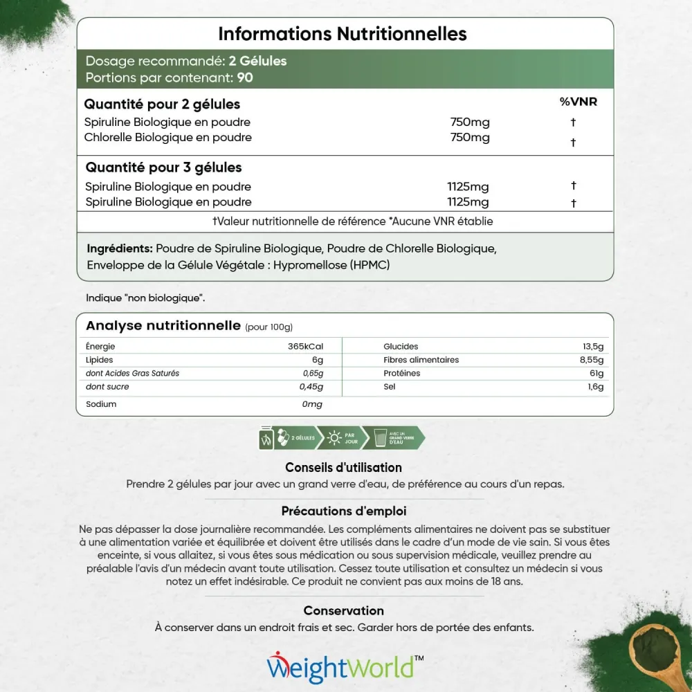 Informations nutritionnelles