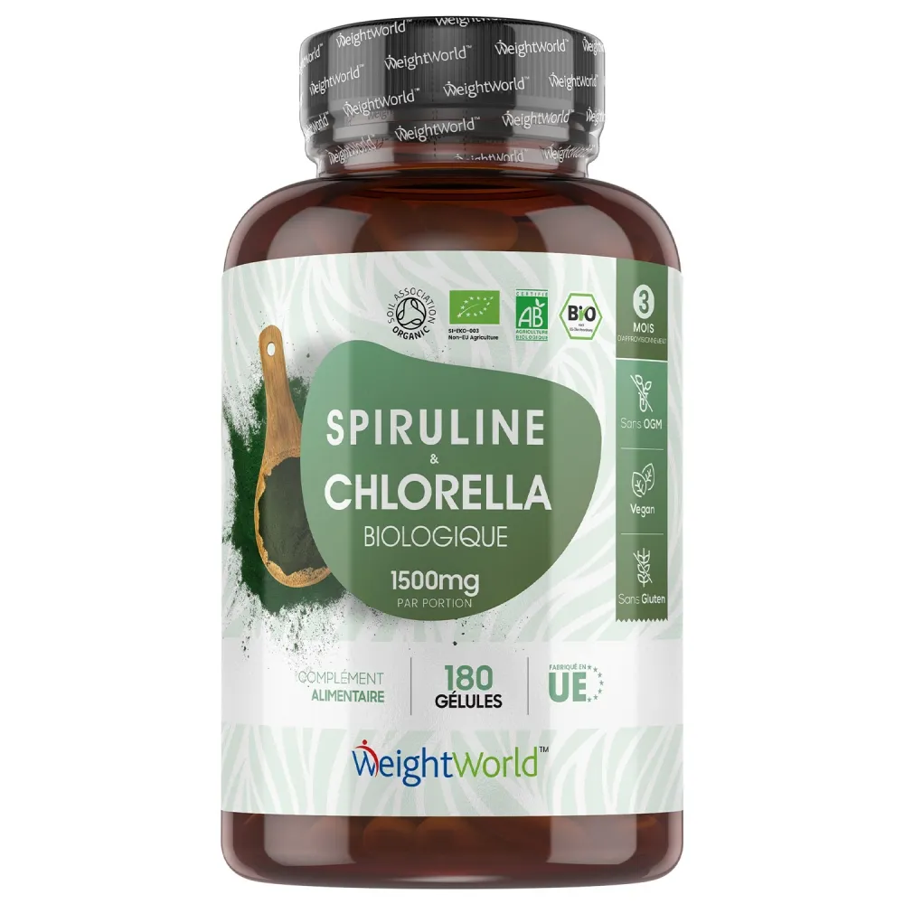 Spiruline et chlorella Bio