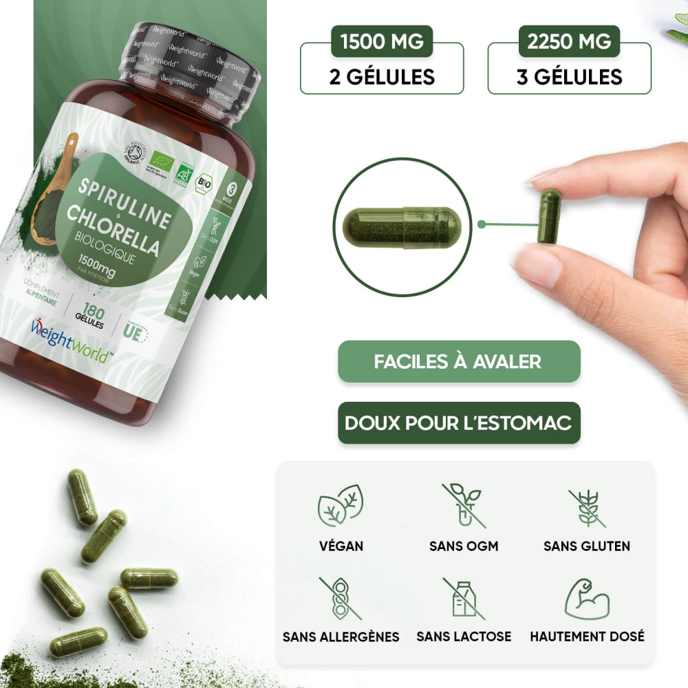 Formule organique, sans gluten ni lactose