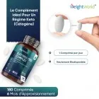 Complément à haute absorption idéal pour les régimes céto