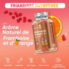 Bonbons gélifiés nutritifs à l’arôme naturel de framboise et d’orange, et sans additifs
